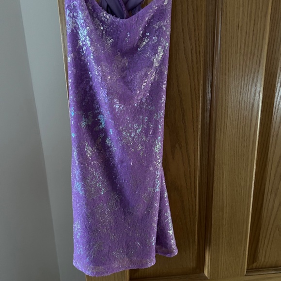 Purple sequin dress - Picture 3 of 5